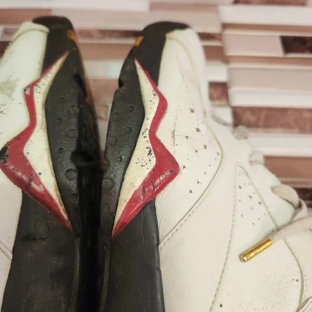 Nike Air Jordan 7 Retro Cardinal Men’s 12 White Red 2006 Vintage Basketball Shoe